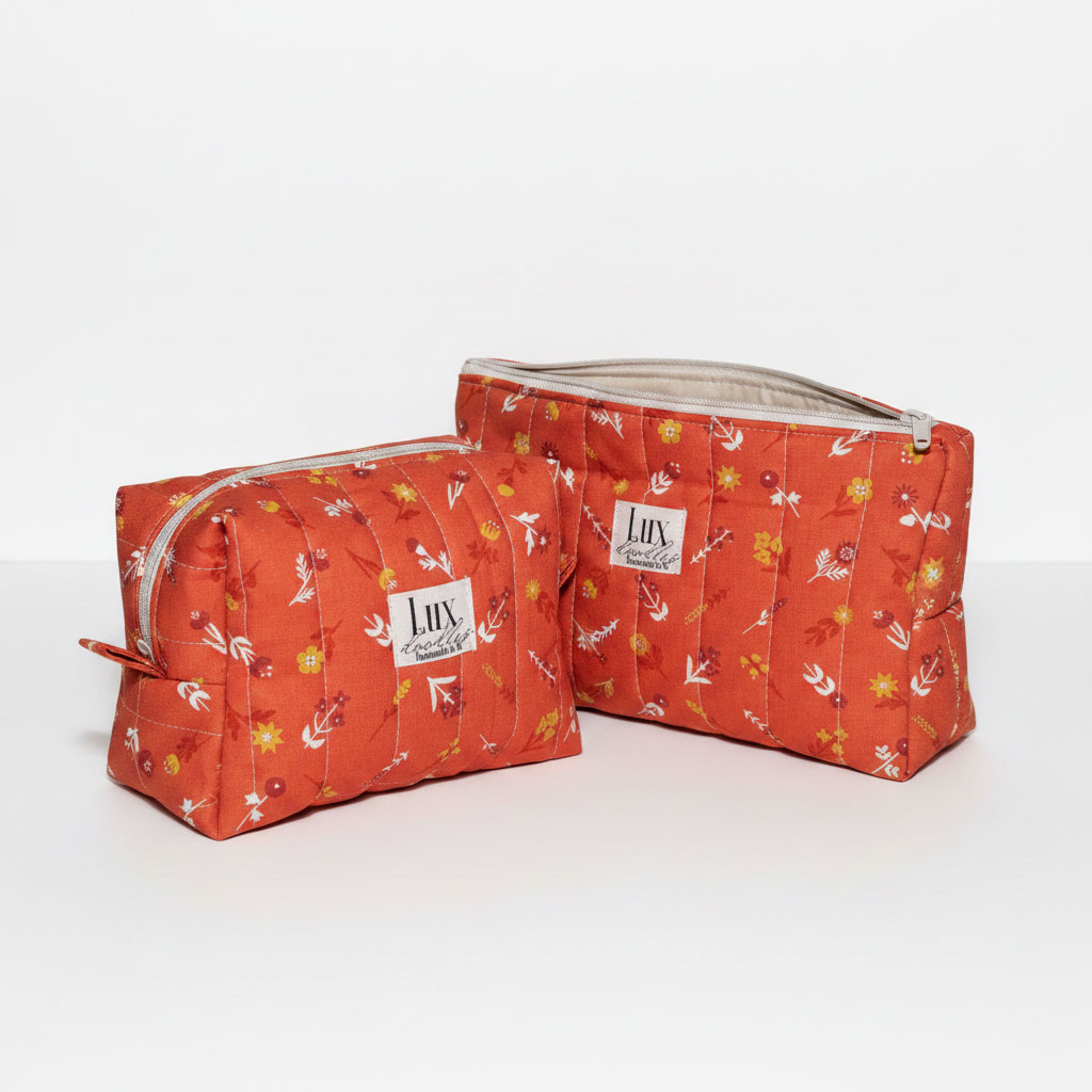 "Floret" | Boxy Bag & Zipper Pouch Set - Image 3