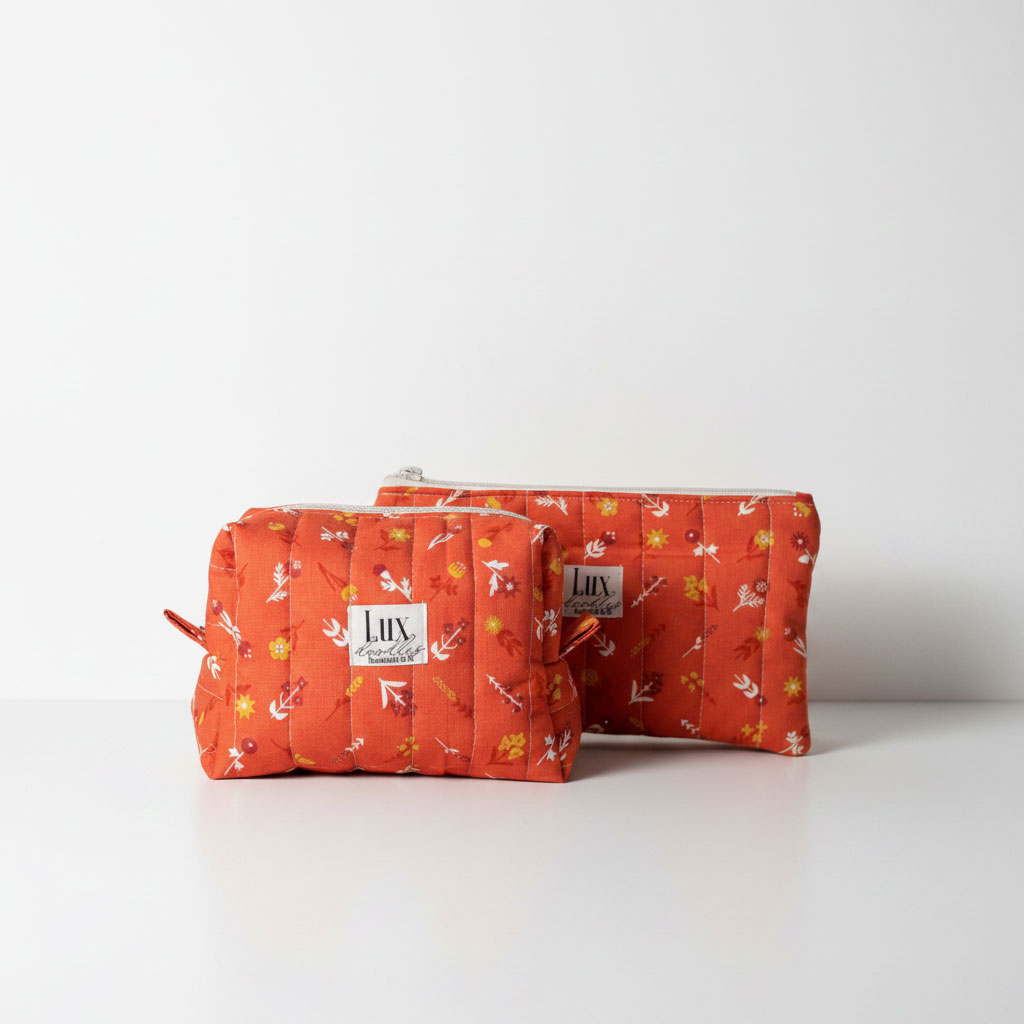 "Floret" | Boxy Bag & Zipper Pouch Set - Image 6
