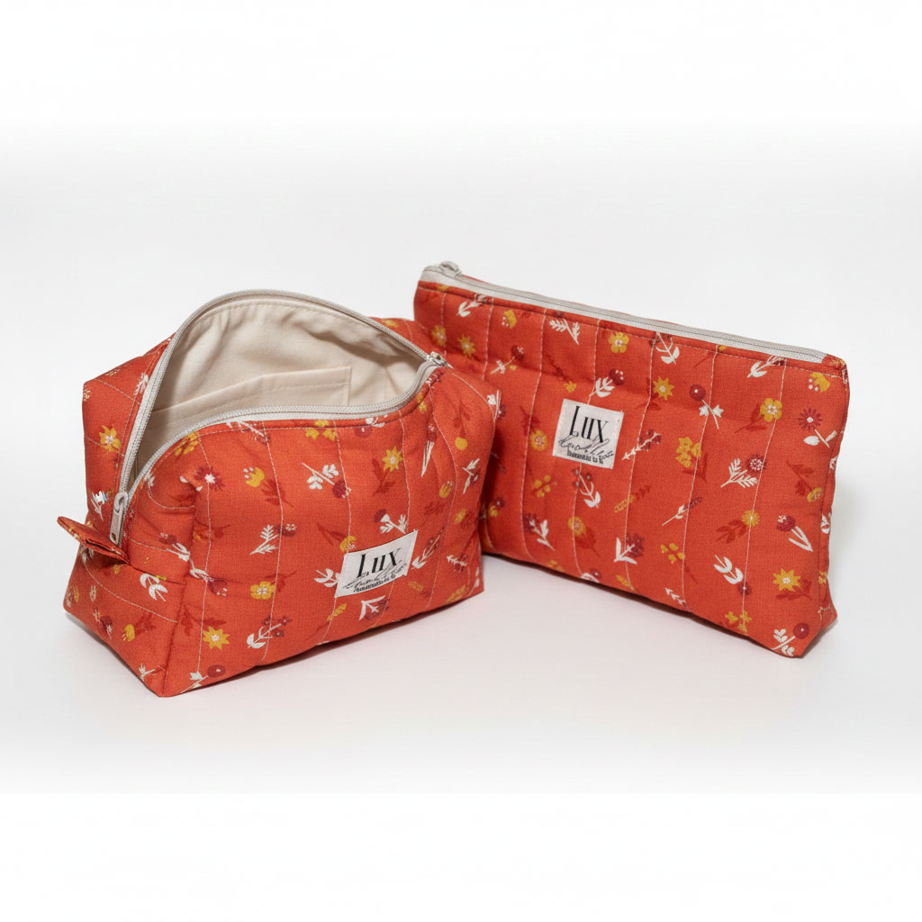 "Floret" | Boxy Bag & Zipper Pouch Set - Image 2