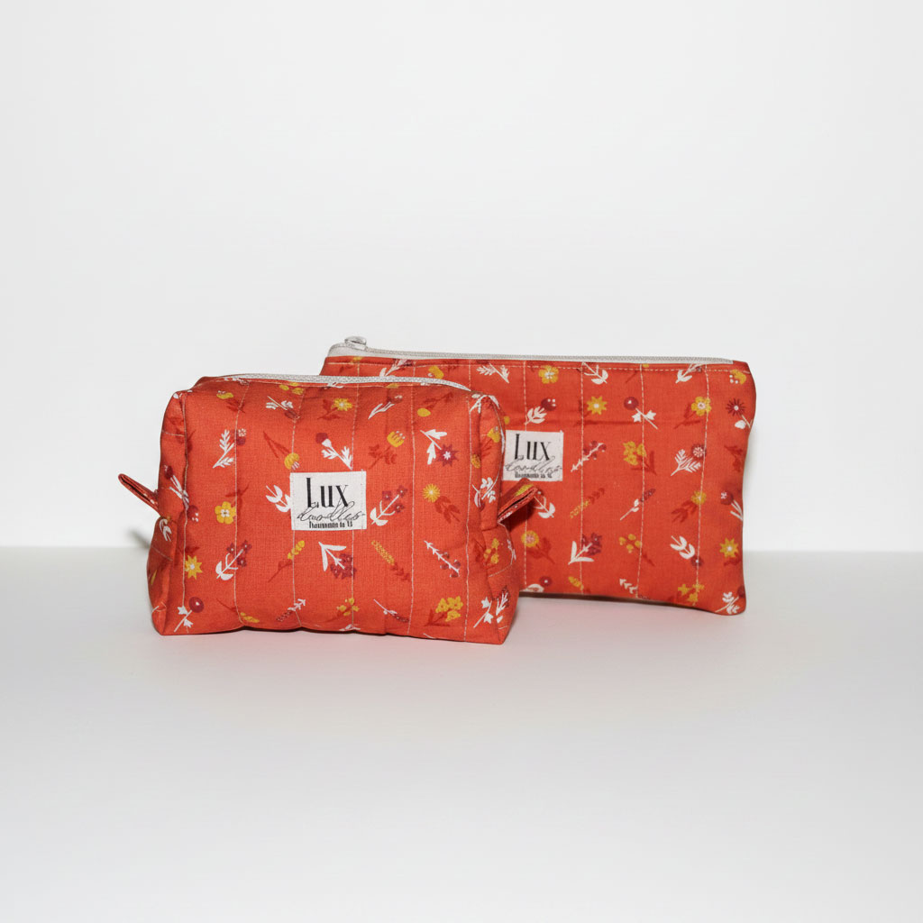 "Floret" | Boxy Bag & Zipper Pouch Set - Image 5
