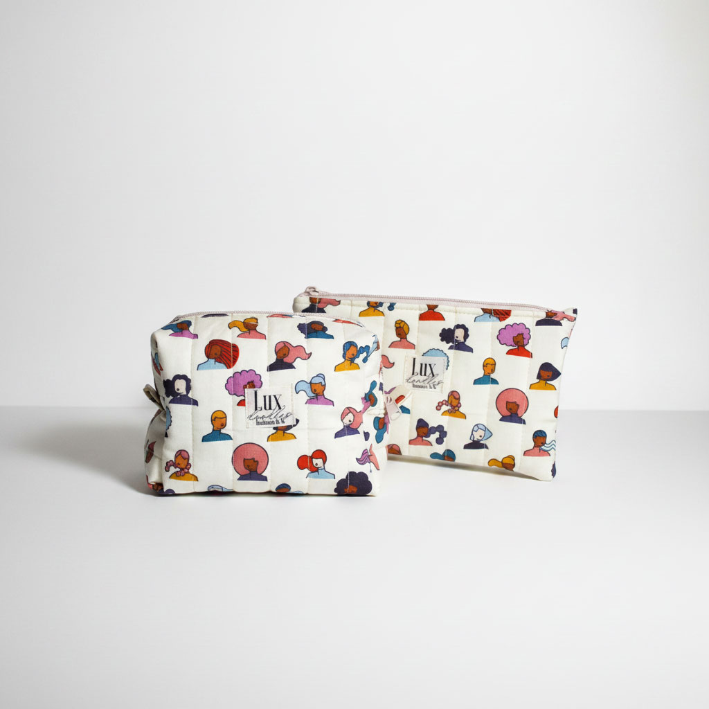 "Let's Go" | Boxy Bag & Zipper Pouch Set - Image 2