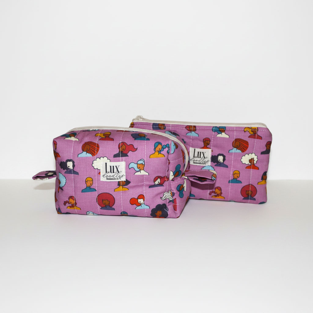 "Let's Go" | Boxy Bag & Zipper Pouch Set