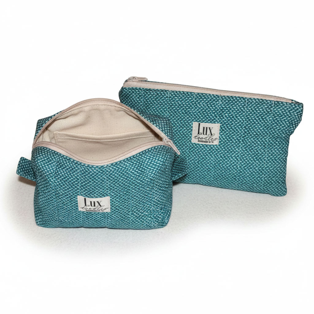 "Tweedish" | Boxy Bag & Zipper Pouch Set - Image 3