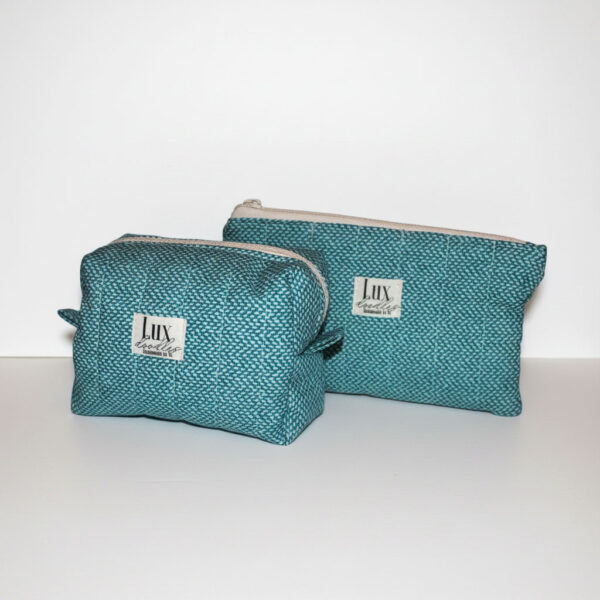"Tweedish" | Boxy Bag & Zipper Pouch Set