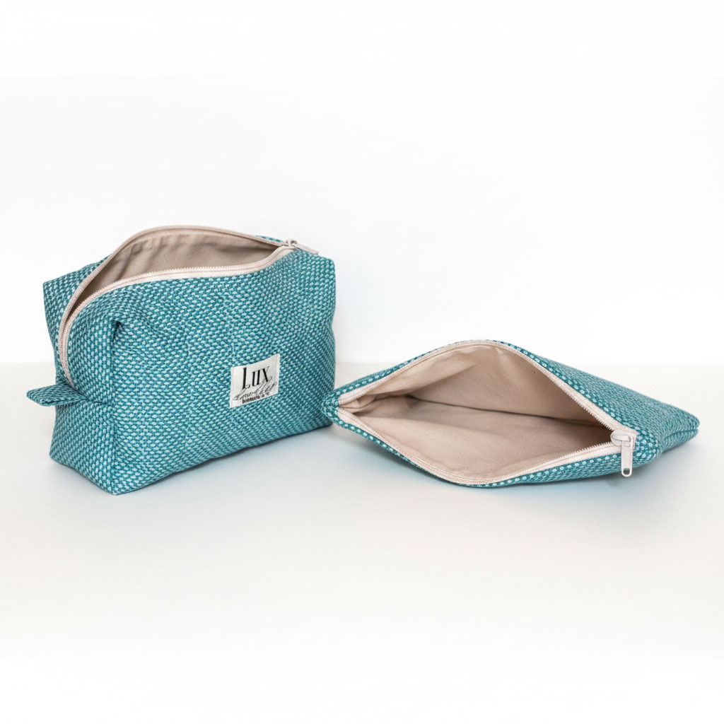 "Tweedish" | Boxy Bag & Zipper Pouch Set - Image 2