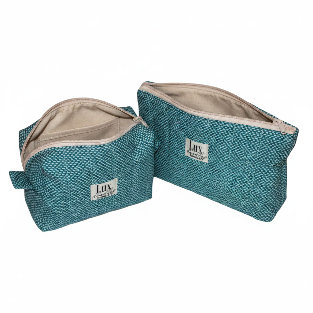 "Tweedish" | Boxy Bag & Zipper Pouch Set - Image 4