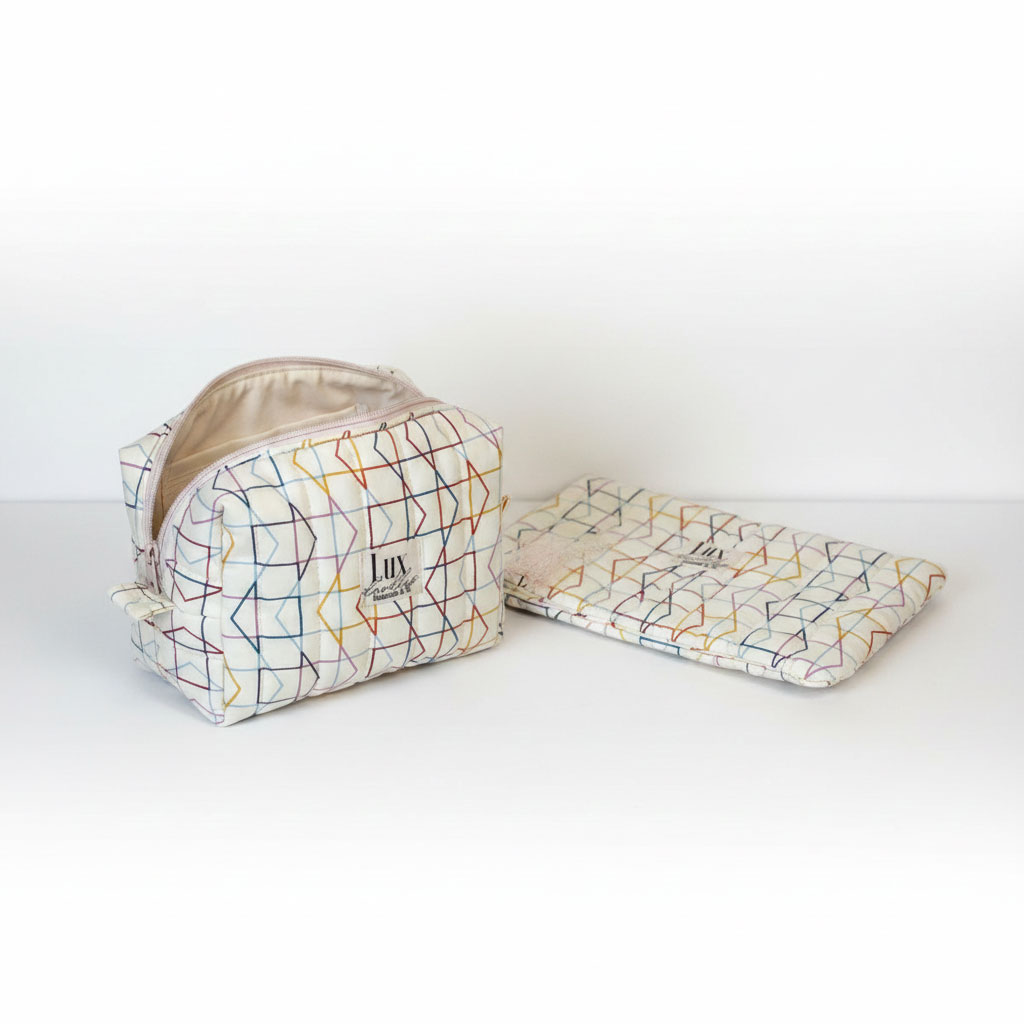"Which Way" | Boxy Bag & Zipper Pouch Set - Image 3