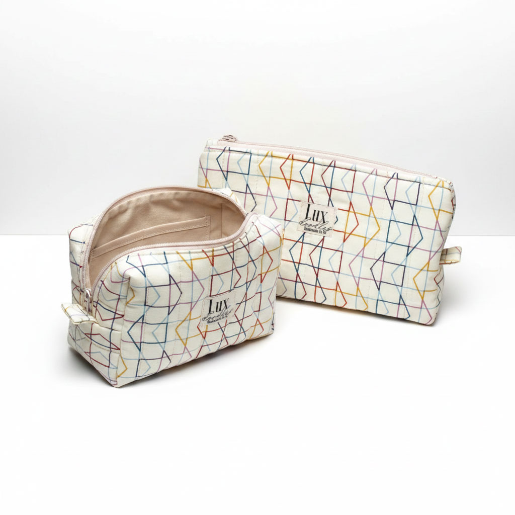 "Which Way" | Boxy Bag & Zipper Pouch Set - Image 4