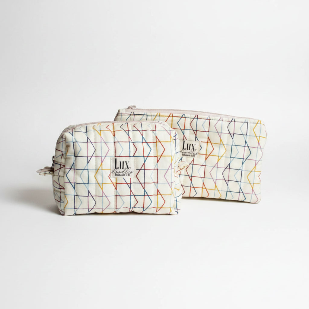 "Which Way" | Boxy Bag & Zipper Pouch Set - Image 2