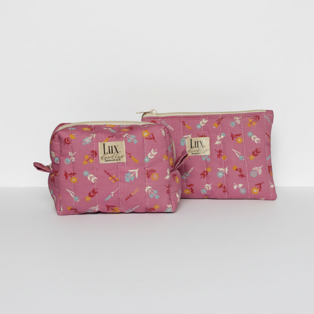 “Floret" | Boxy Bag & Zipper Pouch Set
