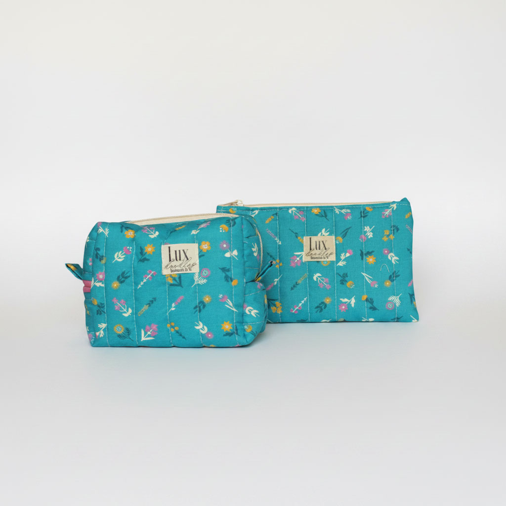 “Floret" | Boxy Bag & Zipper Pouch Set - Image 5