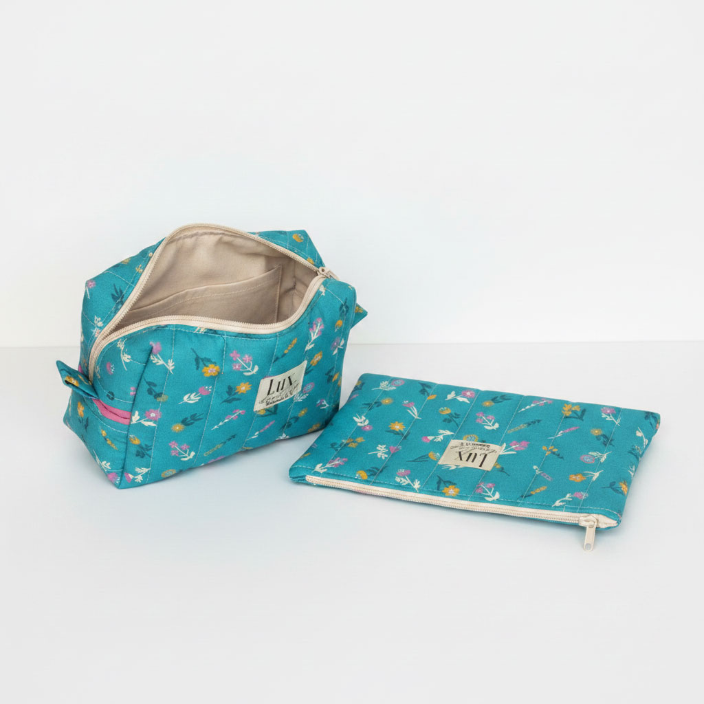 “Floret" | Boxy Bag & Zipper Pouch Set - Image 4