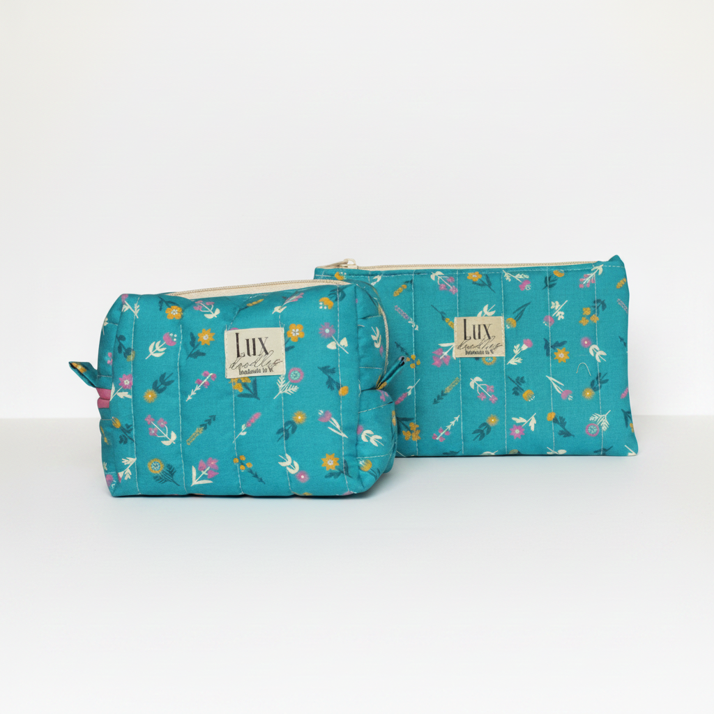 “Floret" | Boxy Bag & Zipper Pouch Set