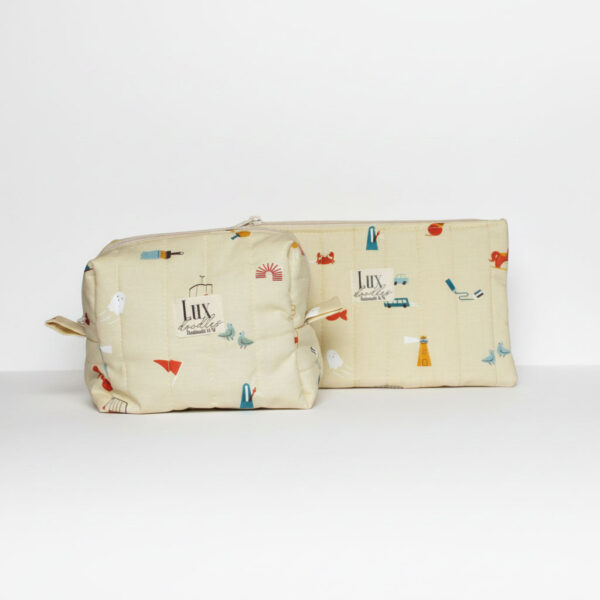 “Here There" | Boxy Bag & Zipper Pouch Set