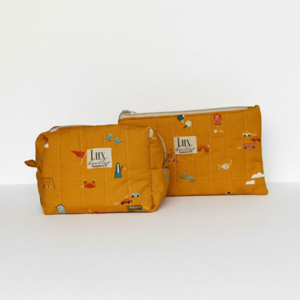 “Here There" | Boxy Bag & Zipper Pouch Set