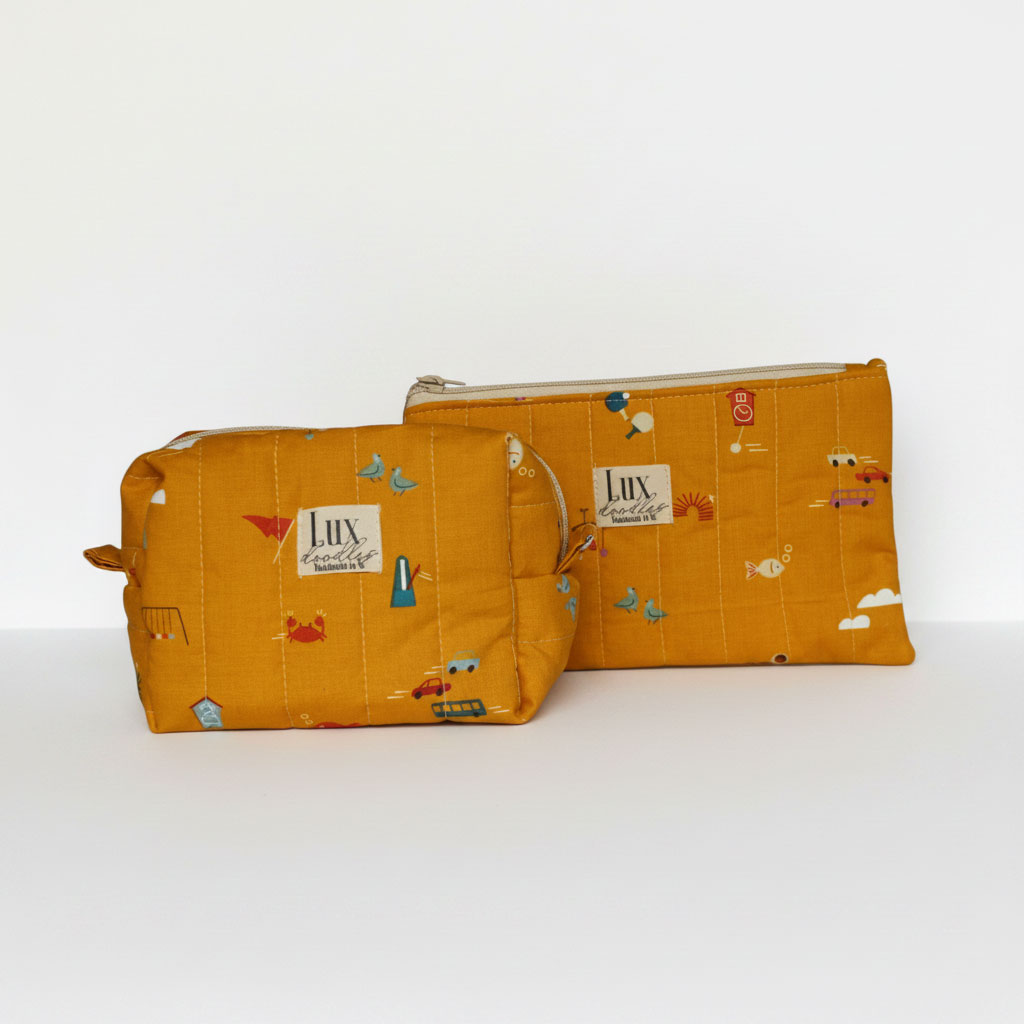 “Here There" | Boxy Bag & Zipper Pouch Set