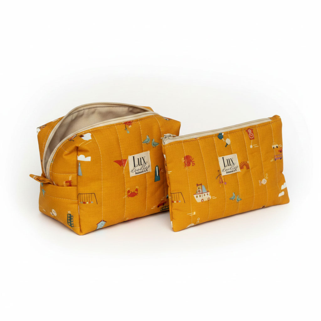 “Here There" | Boxy Bag & Zipper Pouch Set - Image 4