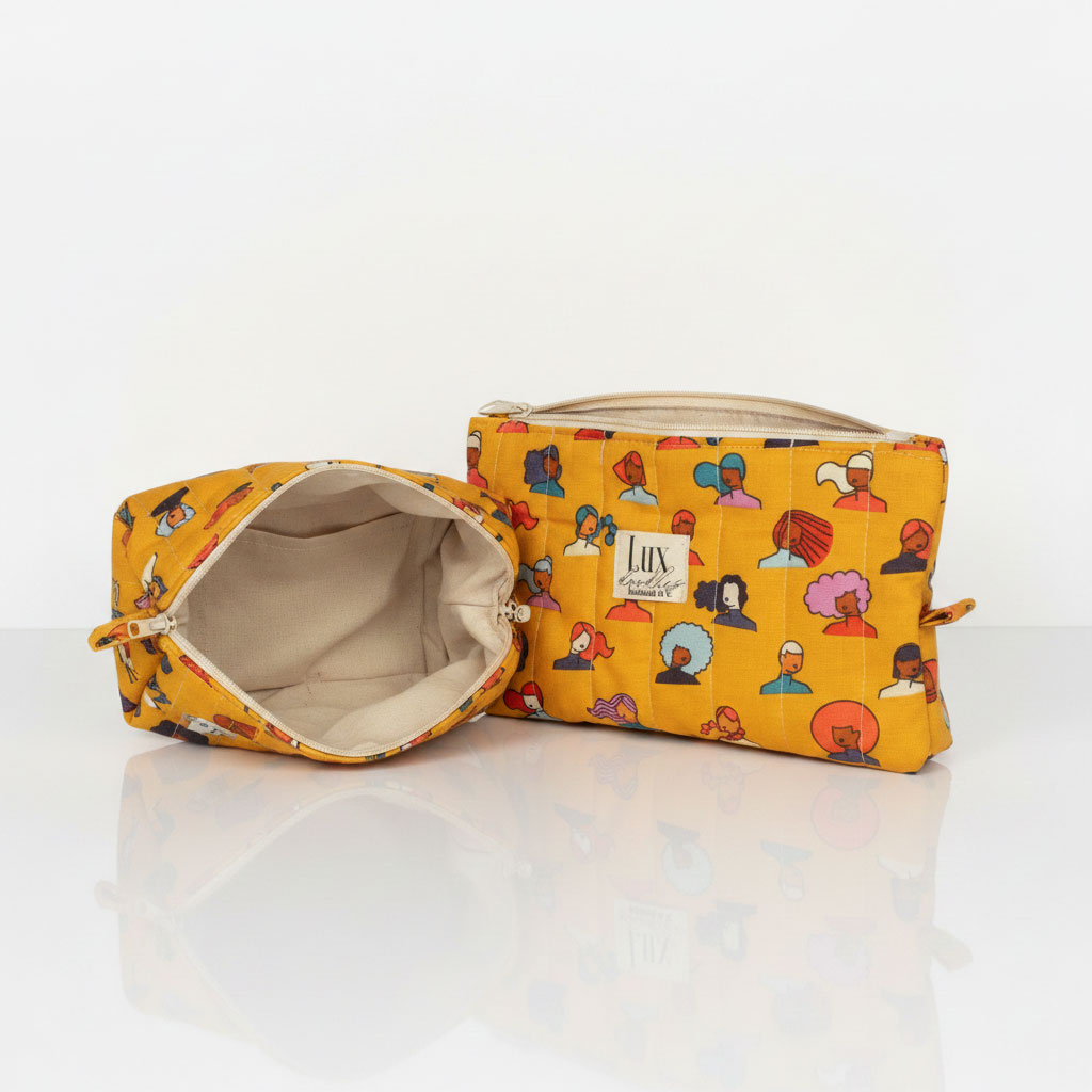 "Let's Go" | Boxy Bag & Zipper Pouch Set - Image 2