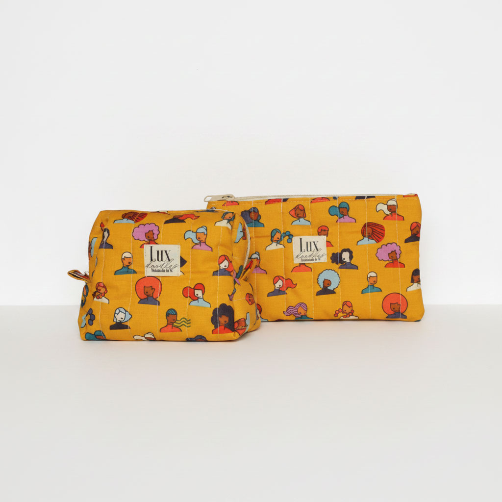 "Let's Go" | Boxy Bag & Zipper Pouch Set