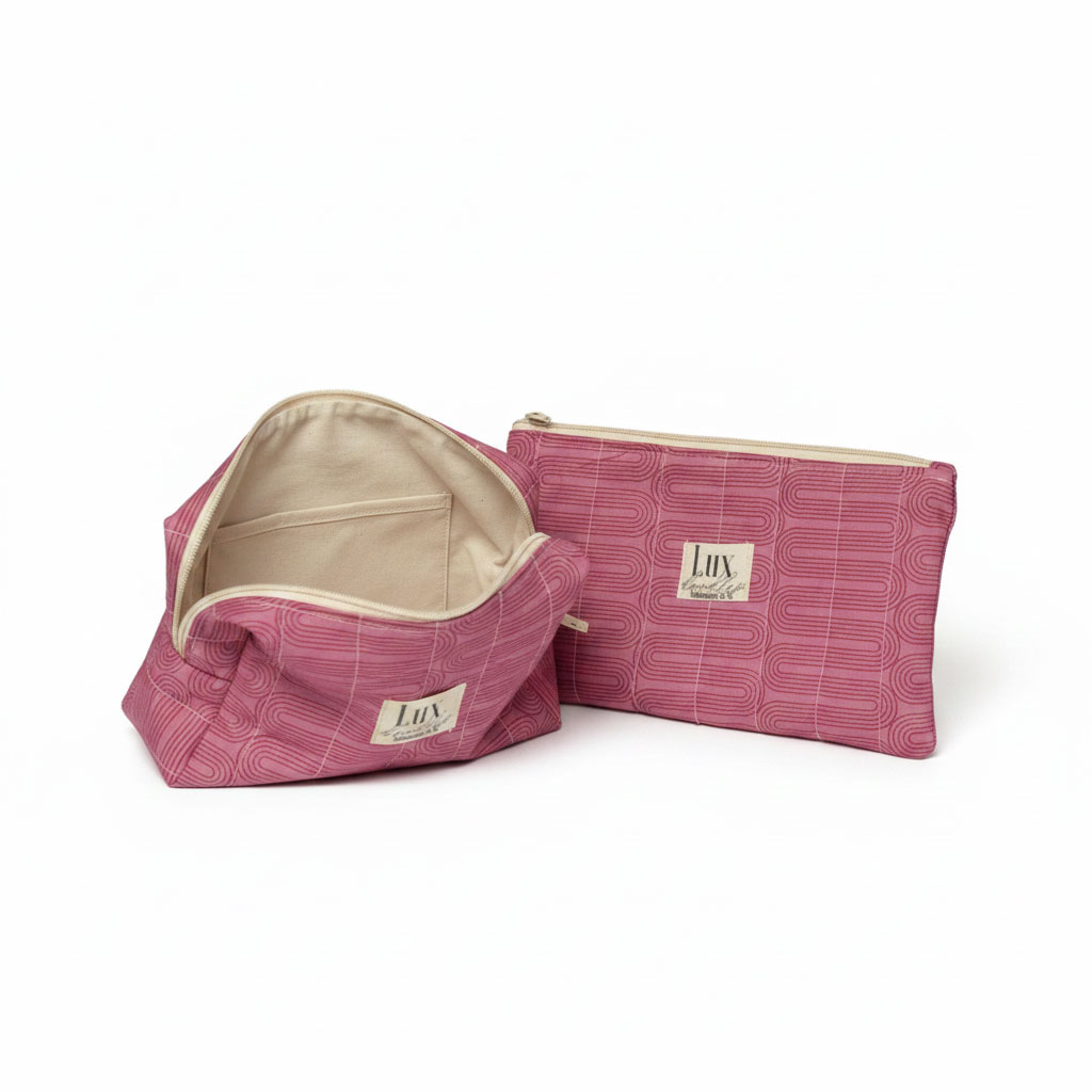 “Meandering" | Boxy Bag & Zipper Pouch Set - Image 4