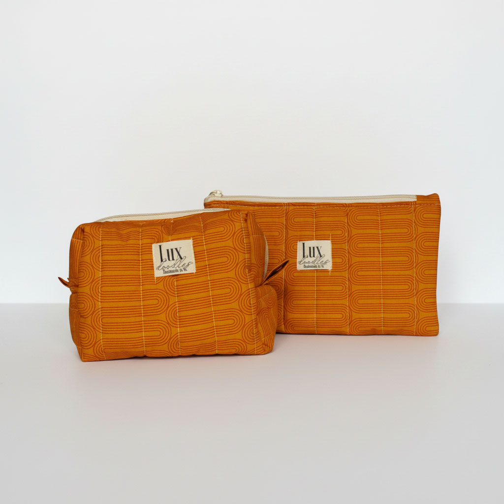 “Meandering" | Boxy Bag & Zipper Pouch Set