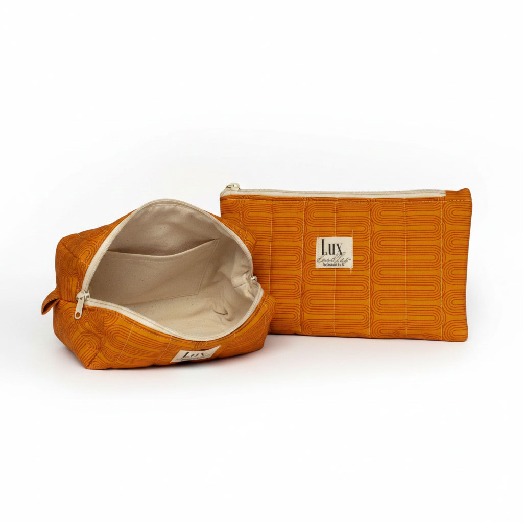 “Meandering" | Boxy Bag & Zipper Pouch Set - Image 3