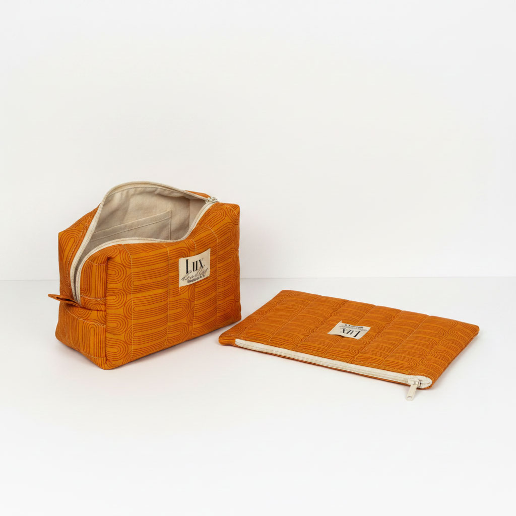 “Meandering" | Boxy Bag & Zipper Pouch Set - Image 4