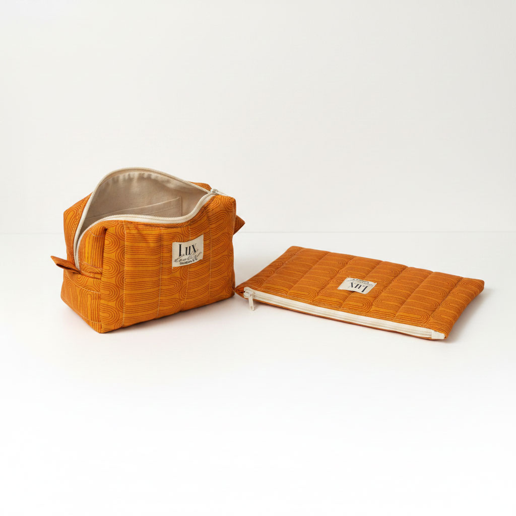 “Meandering" | Boxy Bag & Zipper Pouch Set - Image 2