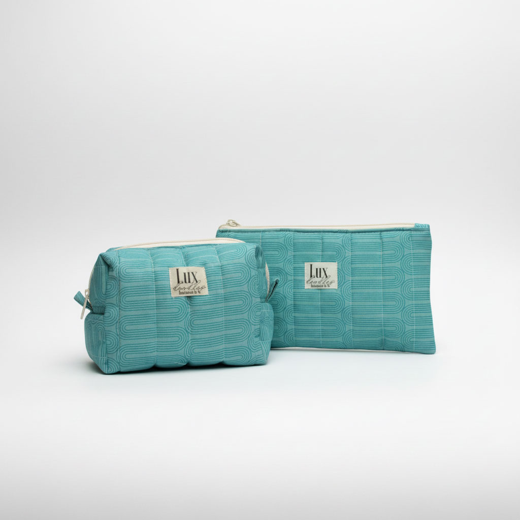 “Meandering" | Boxy Bag & Zipper Pouch Set - Image 3