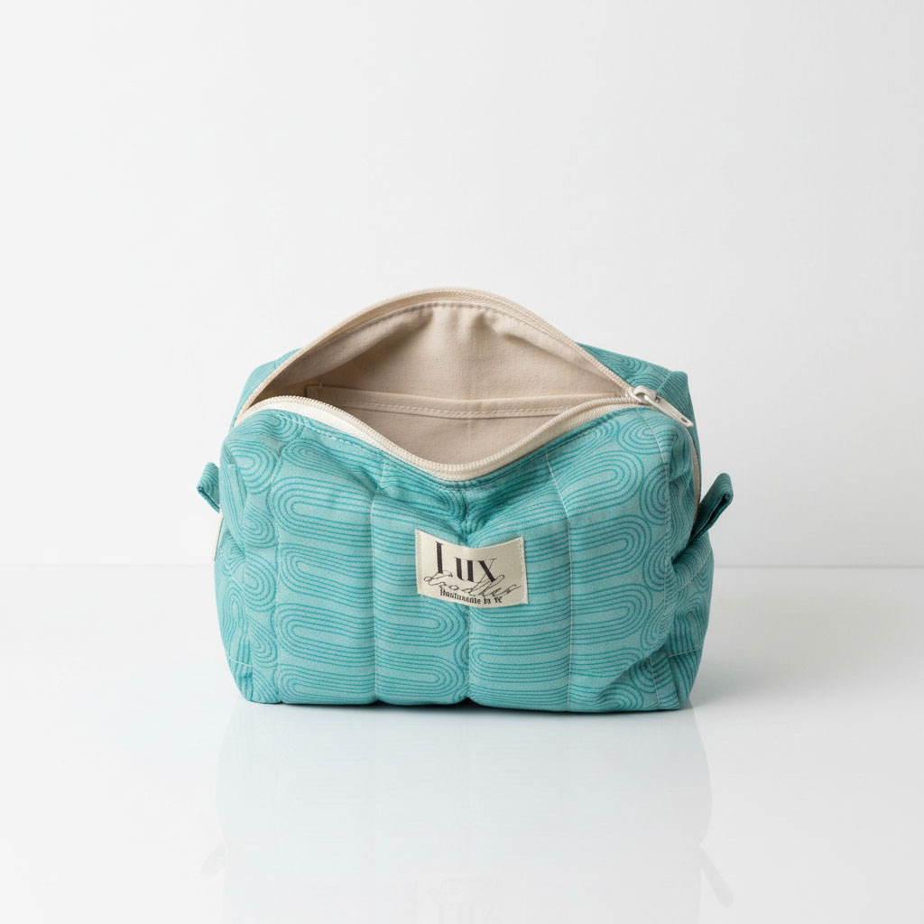 “Meandering" | Boxy Bag & Zipper Pouch Set - Image 5