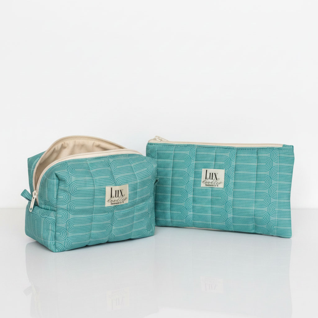 “Meandering" | Boxy Bag & Zipper Pouch Set - Image 2