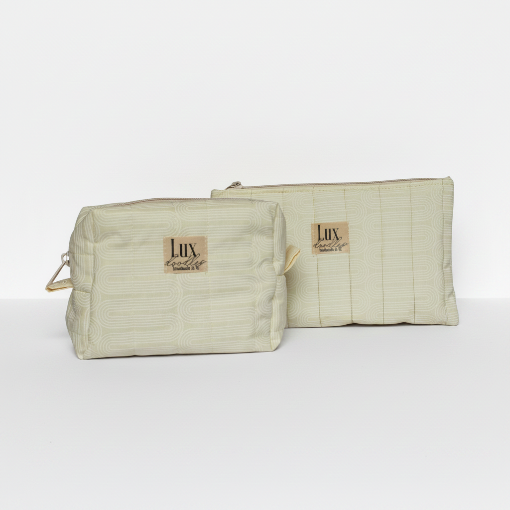 “Meandering" | Boxy Bag & Zipper Pouch Set
