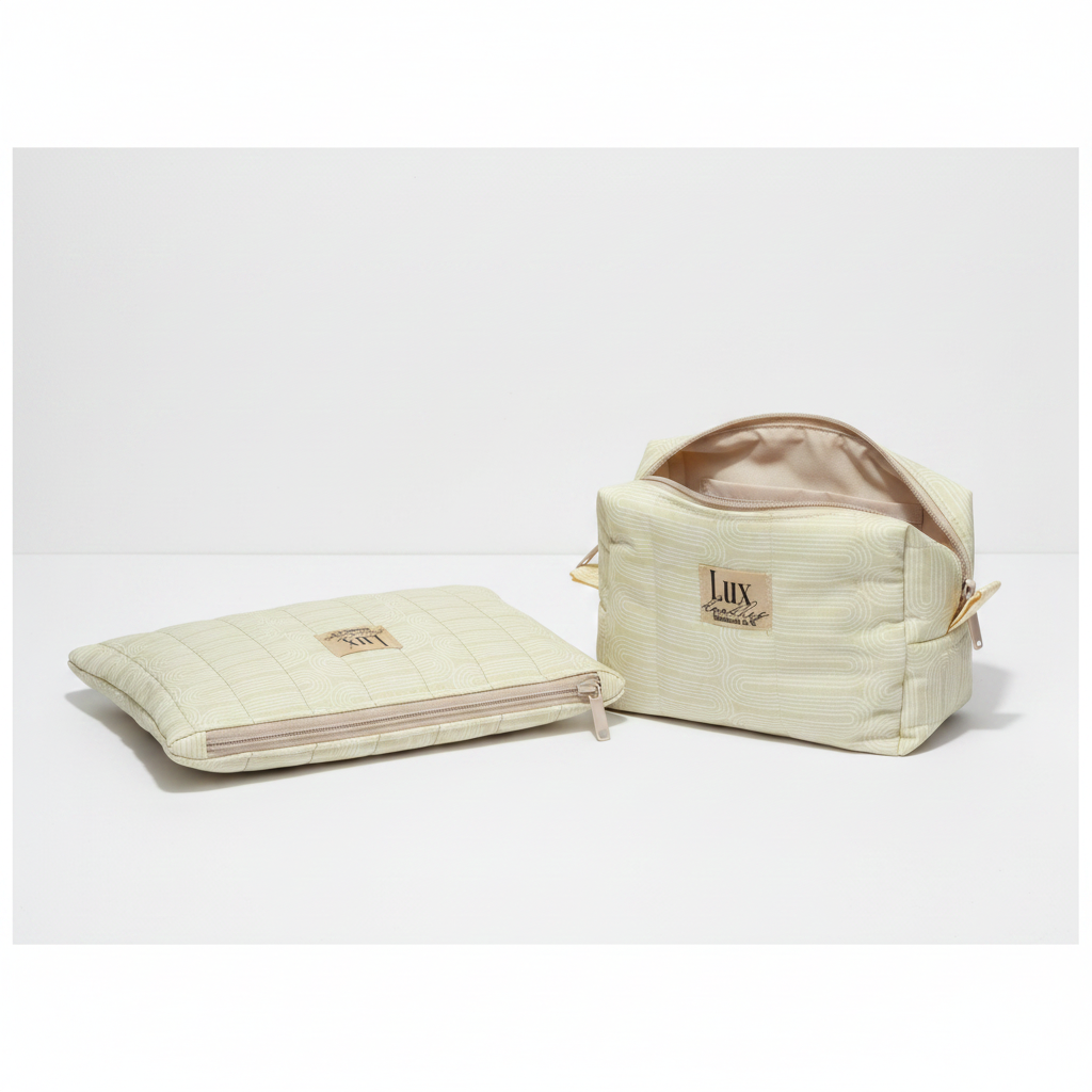 “Meandering" | Boxy Bag & Zipper Pouch Set - Image 3