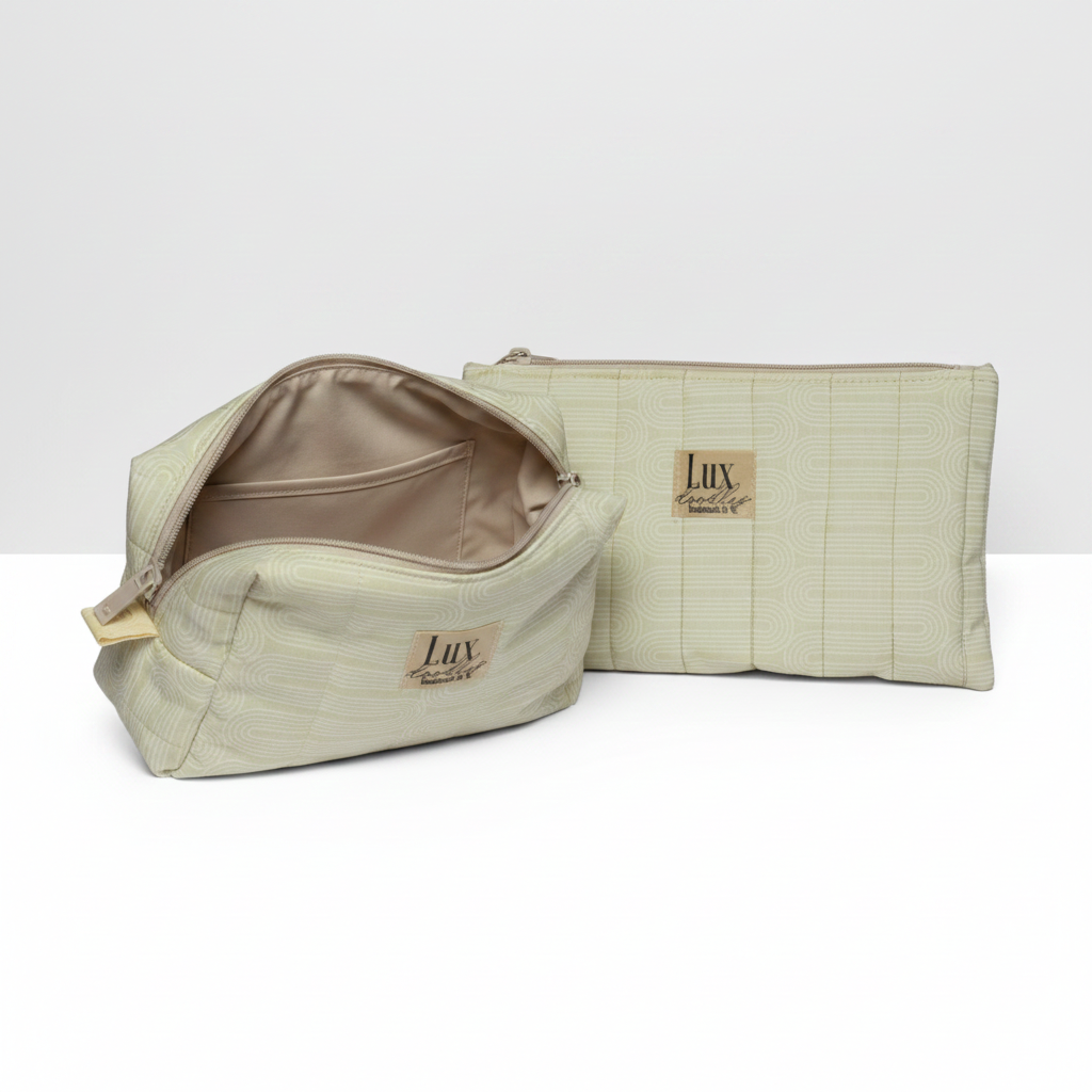 “Meandering" | Boxy Bag & Zipper Pouch Set - Image 4