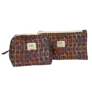 “Which Way” | Boxy Bag & Zipper Pouch Set