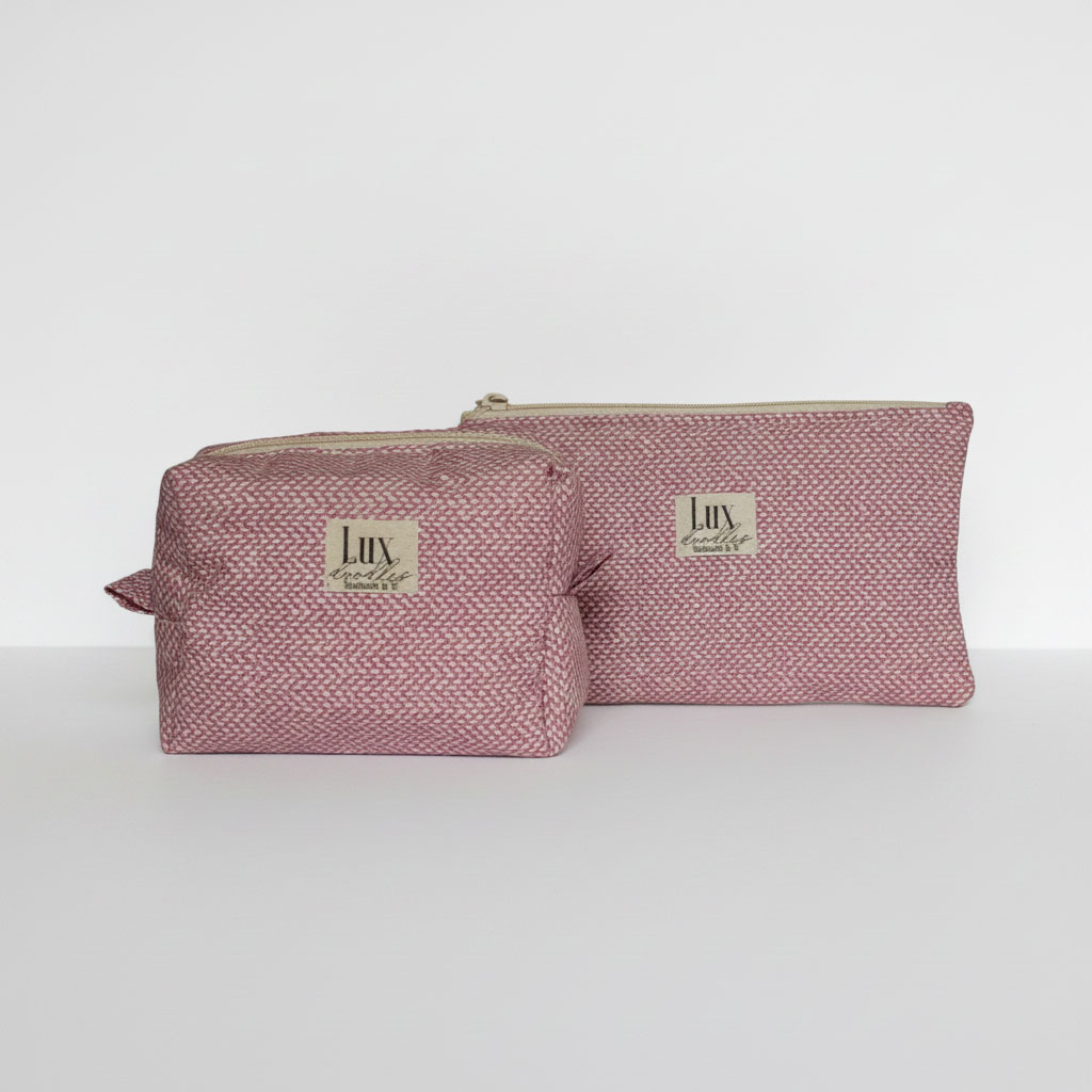 "Tweedish" | Boxy Bag & Zipper Pouch Set