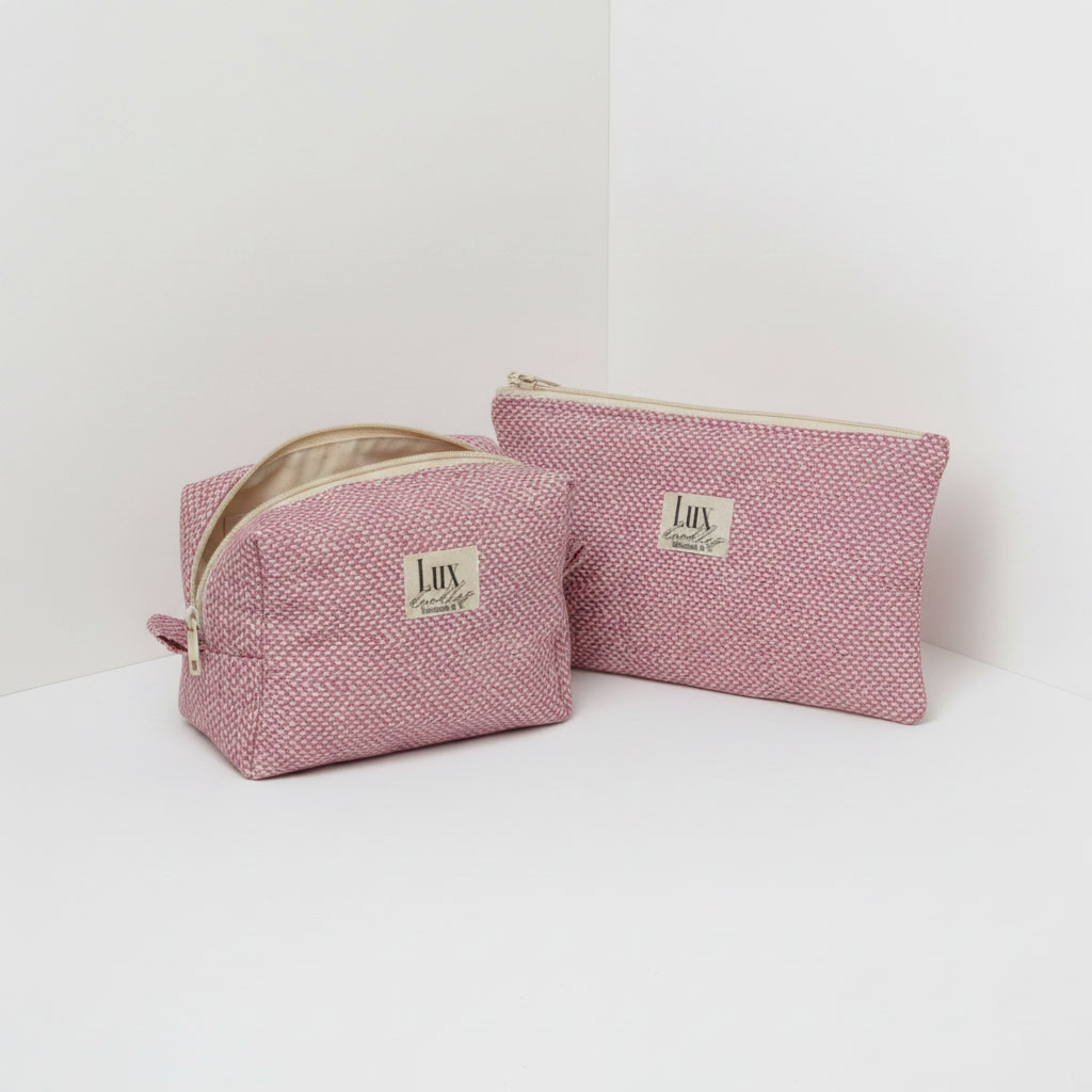 "Tweedish" | Boxy Bag & Zipper Pouch Set - Image 4