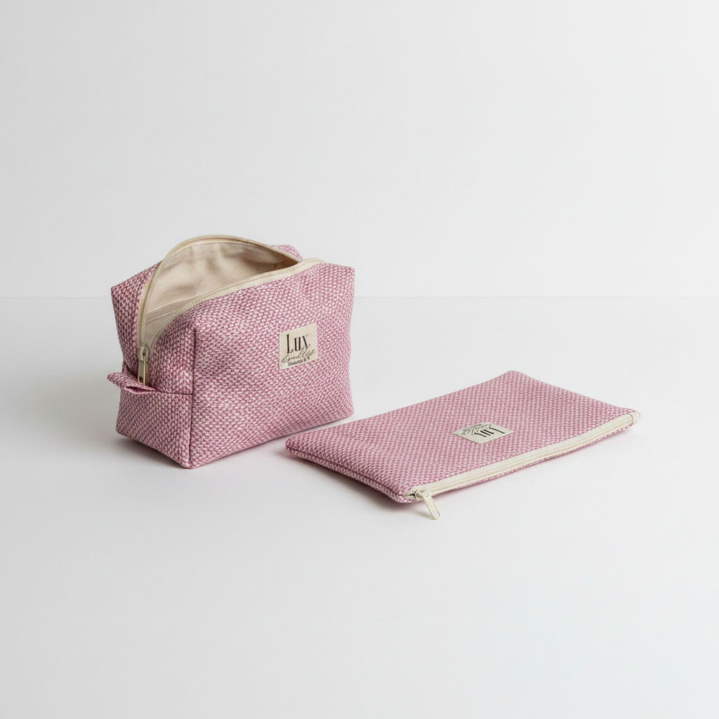 "Tweedish" | Boxy Bag & Zipper Pouch Set - Image 2