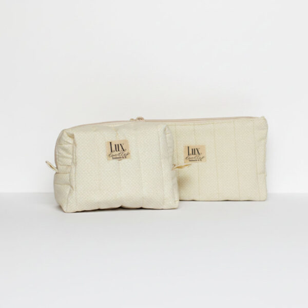 "Tweedish" | Boxy Bag & Zipper Pouch Set