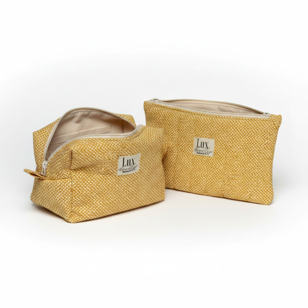 "Tweedish" | Boxy Bag & Zipper Pouch Set - Image 2