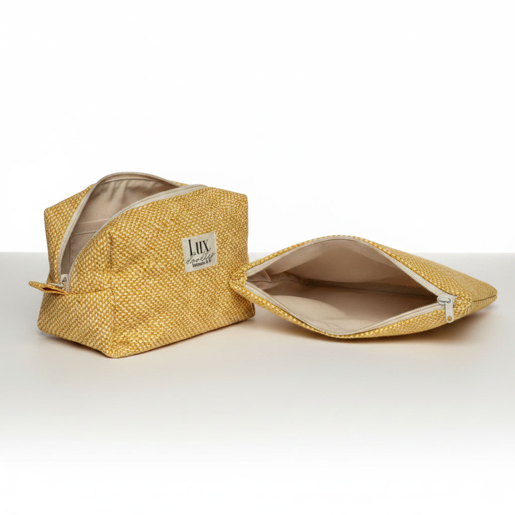 "Tweedish" | Boxy Bag & Zipper Pouch Set - Image 3