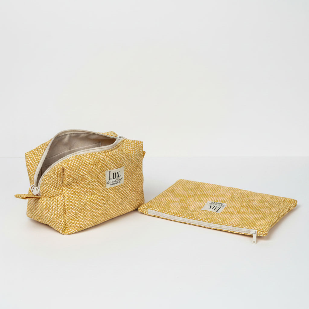 "Tweedish" | Boxy Bag & Zipper Pouch Set - Image 4