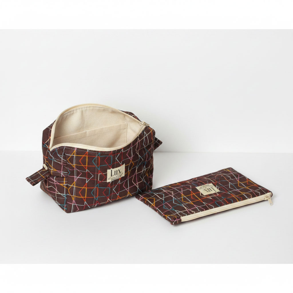 “Which Way” | Boxy Bag & Zipper Pouch Set - Image 4