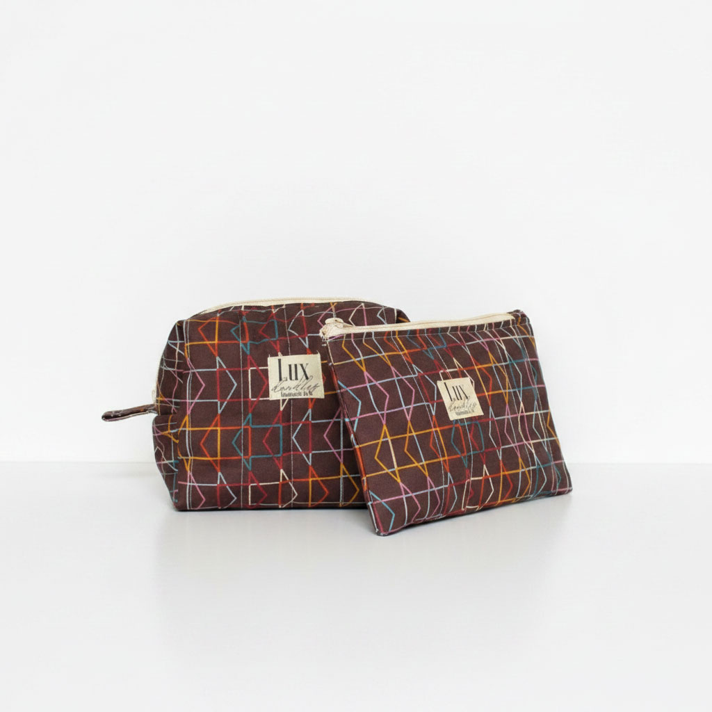 “Which Way” | Boxy Bag & Zipper Pouch Set - Image 2