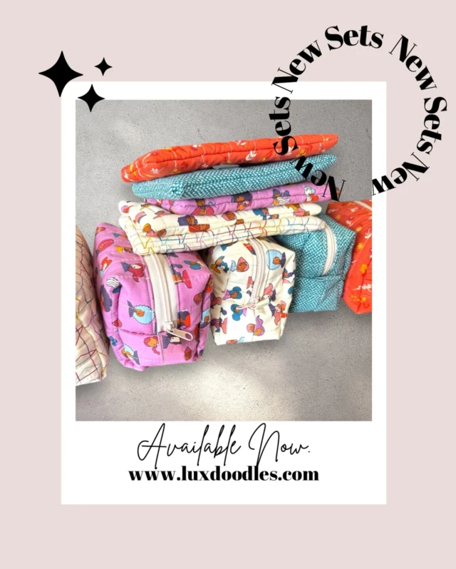 POV: You just found the cutest, most coordinated bundle sets ever.Handmade. Limited. Totally obsession-worthy.Which one’s calling your name?Grab yours now at www.luxdoodles.com before they disappear!#LuxDoodles #BundleUpInStyle #ZipperPouchGoals #CuteStorageSolutions #RetroChicStyle #HandmadeWithLove #MakersGonnaMake #LimitedEditionLove #SmallBizFinds